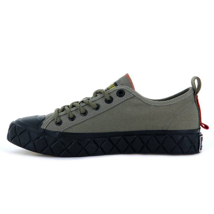 Baskets Palladium Palla Ace Supply LO Low Tops Femme Vert Olive | FR MDF582U